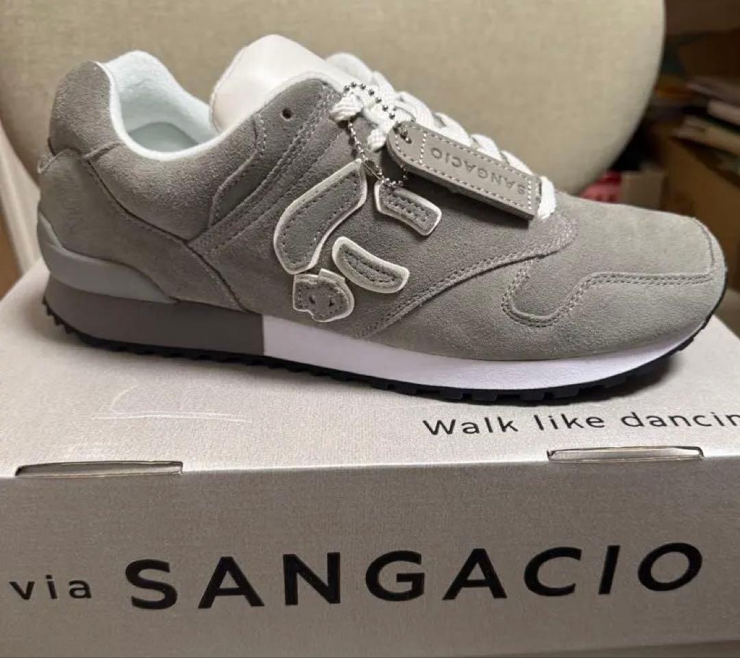 ◇SANGACIO サンガッチョ にゅ〜ず スウェード スニーカー グレー 27