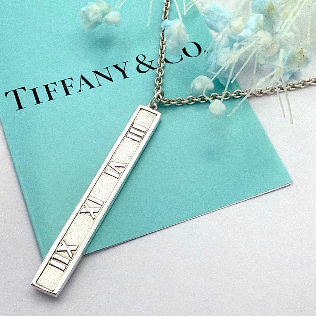 極美品 鏡面仕上 ティファニー アトラス バー ネックレス シルバー925