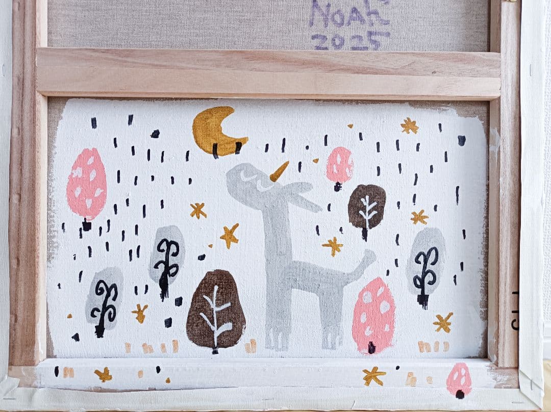 ✿月野乃亜 Unique F15／652×530mm 現代アート EM#03