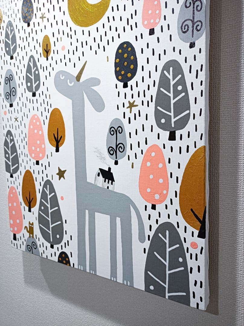 ✿月野乃亜 Unique F15／652×530mm 現代アート EM#03