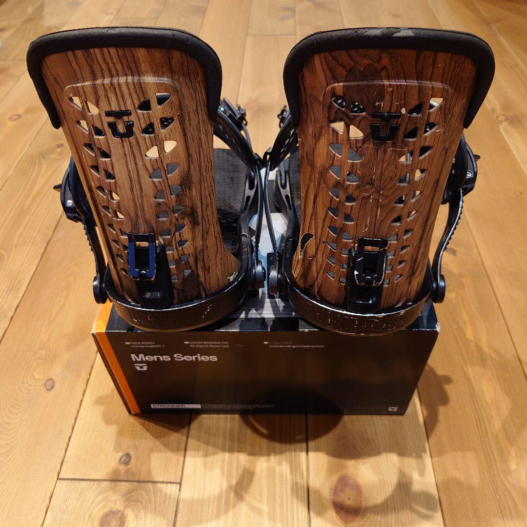 UNION Force スノーボードビンディング ブラック/ウッド スノーボード ビンディング UNION FORCE CLASSIC BLACK 25-26 日本正規品