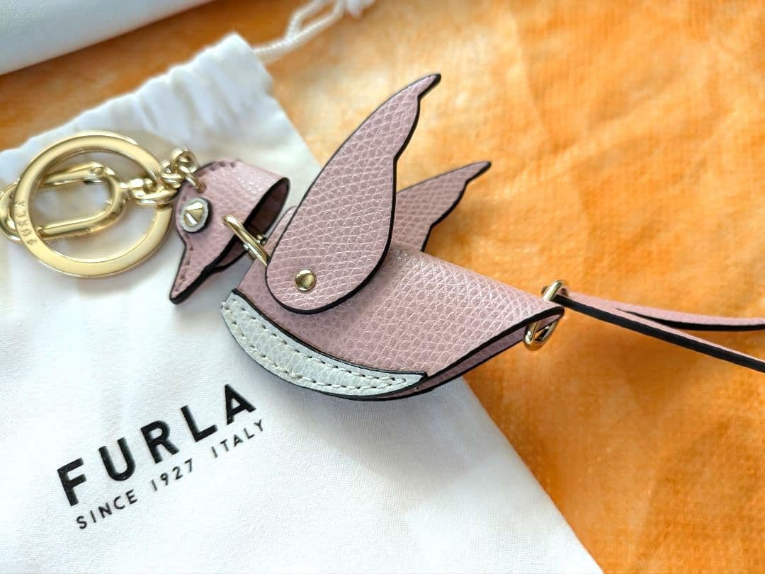 FURLA 鳥さん　キーホルダーバックチャーム　カニと2点