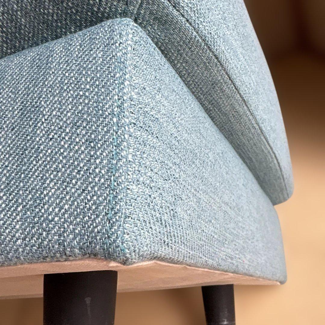 ニトリ スツール オットマン ターコイズブルー色 - メルカリ