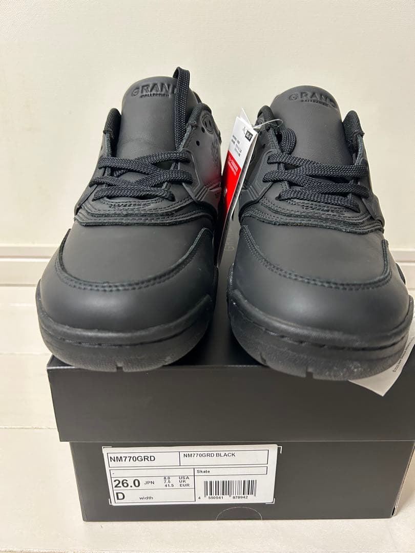 NM770GRD ブラック スニーカー 26.0cm