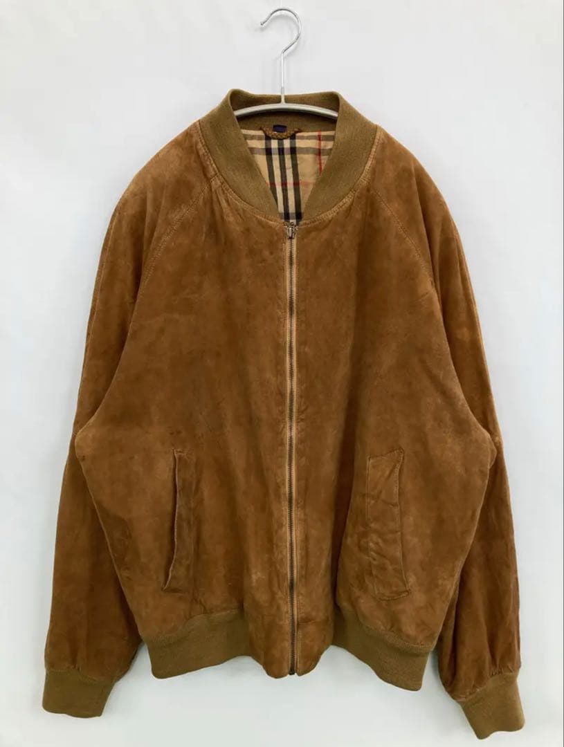 【激レア】OLD Burberrys レザーブルゾン スウェード ノバチェック