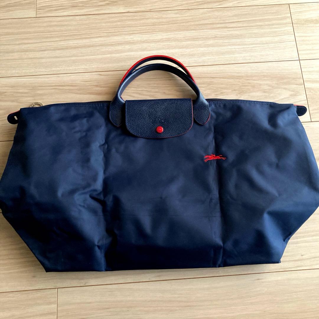 美品ロンシャン　ル　プリアージュハンドバッグ　L