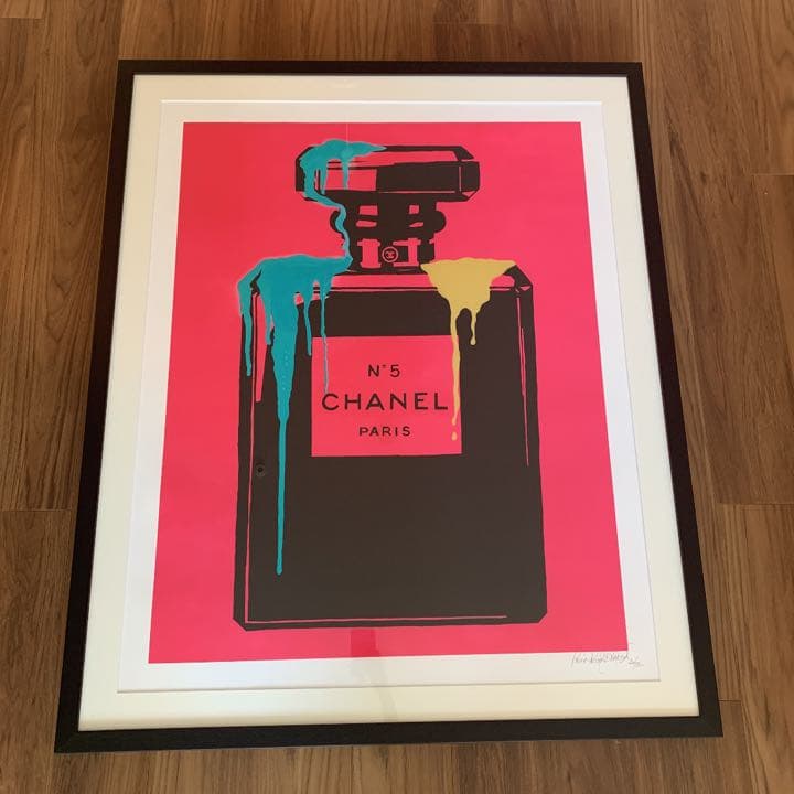 【版画】100周年　CHANEL  ナンバー5 香水　ポップアート