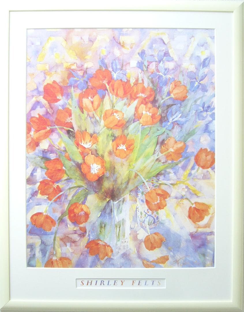 絵画  アートポスター  シャーリーフェルッ  チューリップ