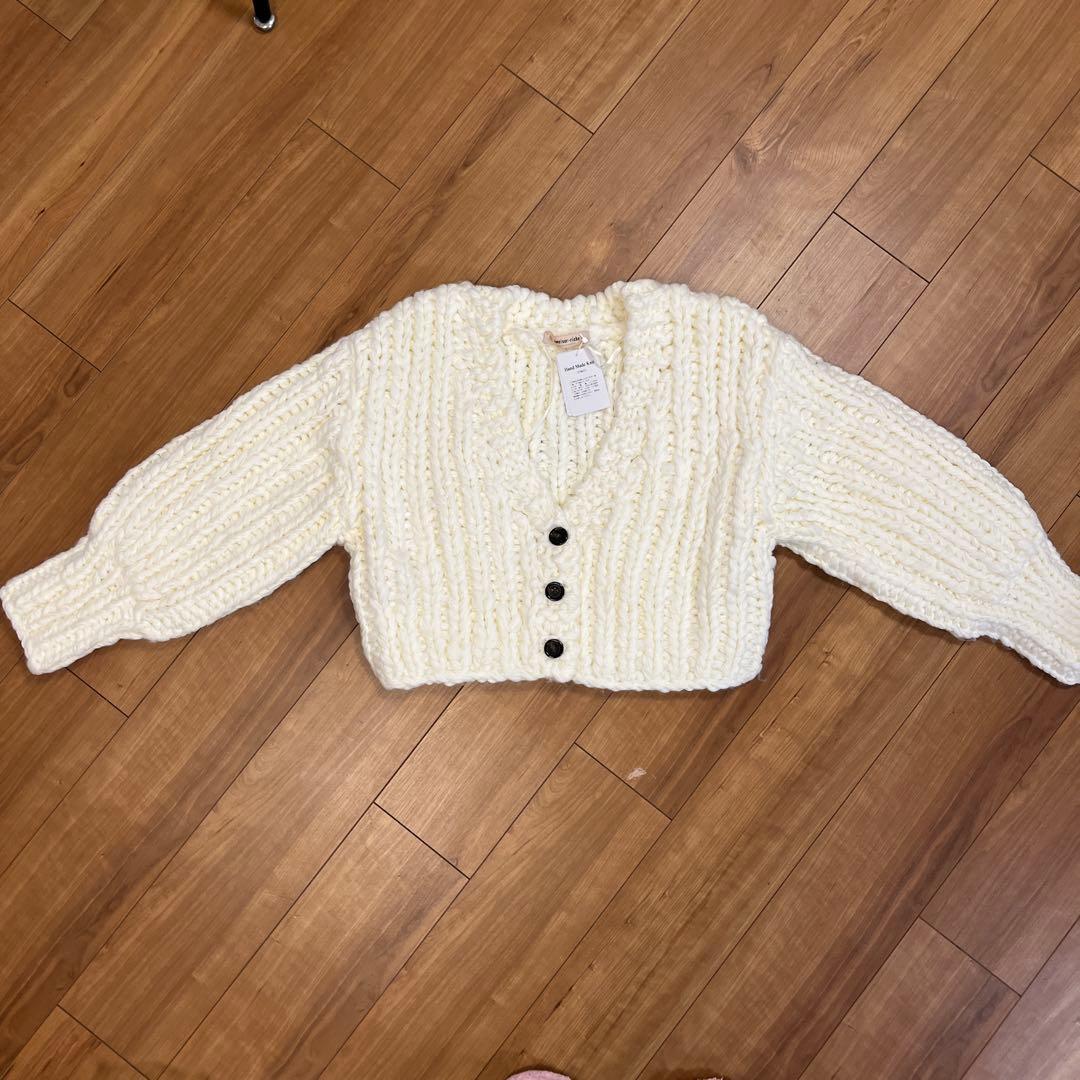 ゆゆさまへ⭐️新品未使用⭐️アプワイザーリッシェ　ハンドメイドニットカーディガン