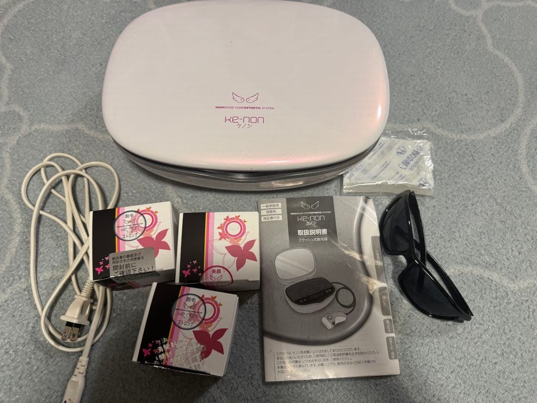 ケノン 脱毛器 本体＋カートリッジ3個セット ケノン 脱毛器 本体＋カートリッジ3個 Ver.8.0 KE-NON - メルカリ
