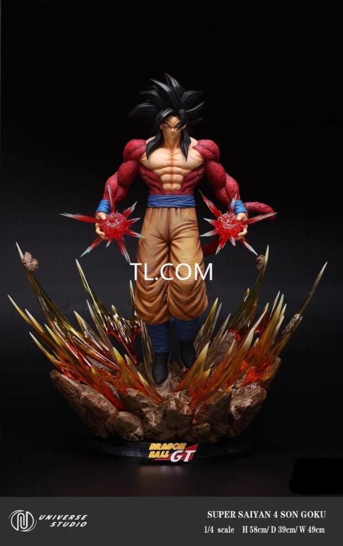 新品未開封『ドラコンボール』スーパーサイヤ人4孫悟空　ガレージキット スタチュー