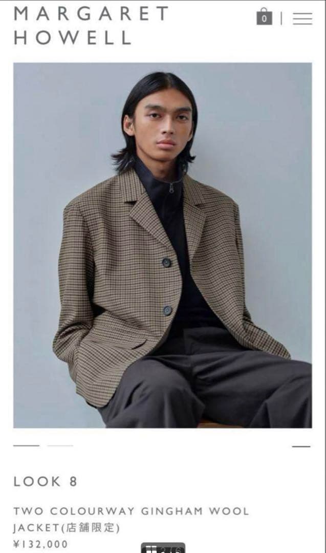 雑誌掲載 24SSマーガレットハウエル fox brothers ジャケット M - メルカリ