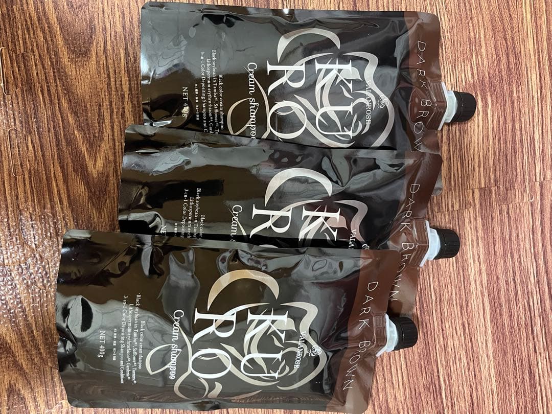 ダークブラウン カラーシャンプー 3個セット