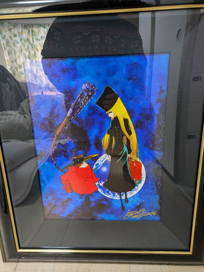 松本零士 銀河鉄道999 直筆サイン ピエゾグラフ 版画 41×31.5cm