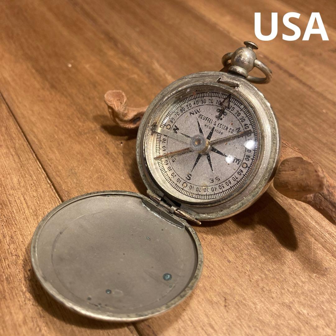 米軍　真鍮製　ビンテージコンパス 懐中時計　スイートハートジュエリーアメリカ