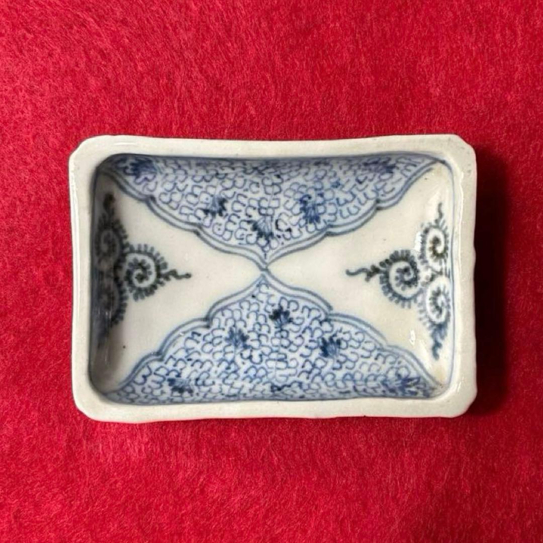 古伊万里　蛸唐草　微塵唐草　豆皿 20708a3ff4ee7707ed689e97978d34