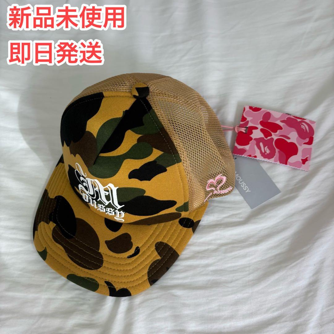 MOUSSY A BATHING APE REISSUE MESH キャップ