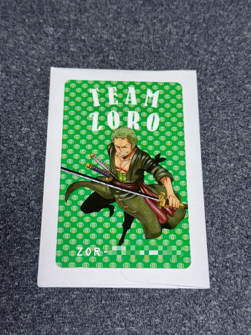 シリアルナンバー入りカード ゾロ 東京ワンピースタワー限定 - メルカリ