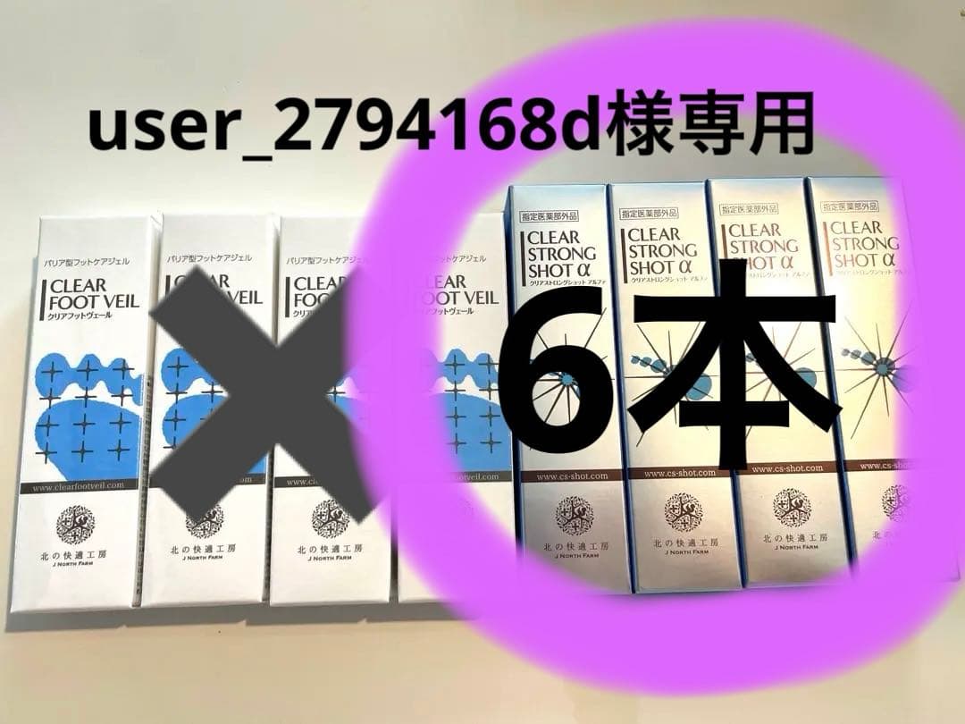 クリアフットヴェール&クリアストロングショットアルファ