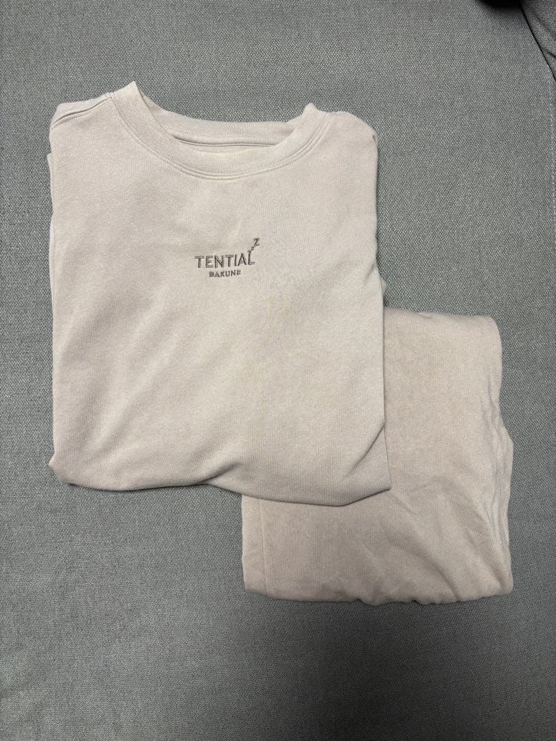 【美品】TENTIAL BAKUNE スウェット上下セット S ブラウン 紐なし