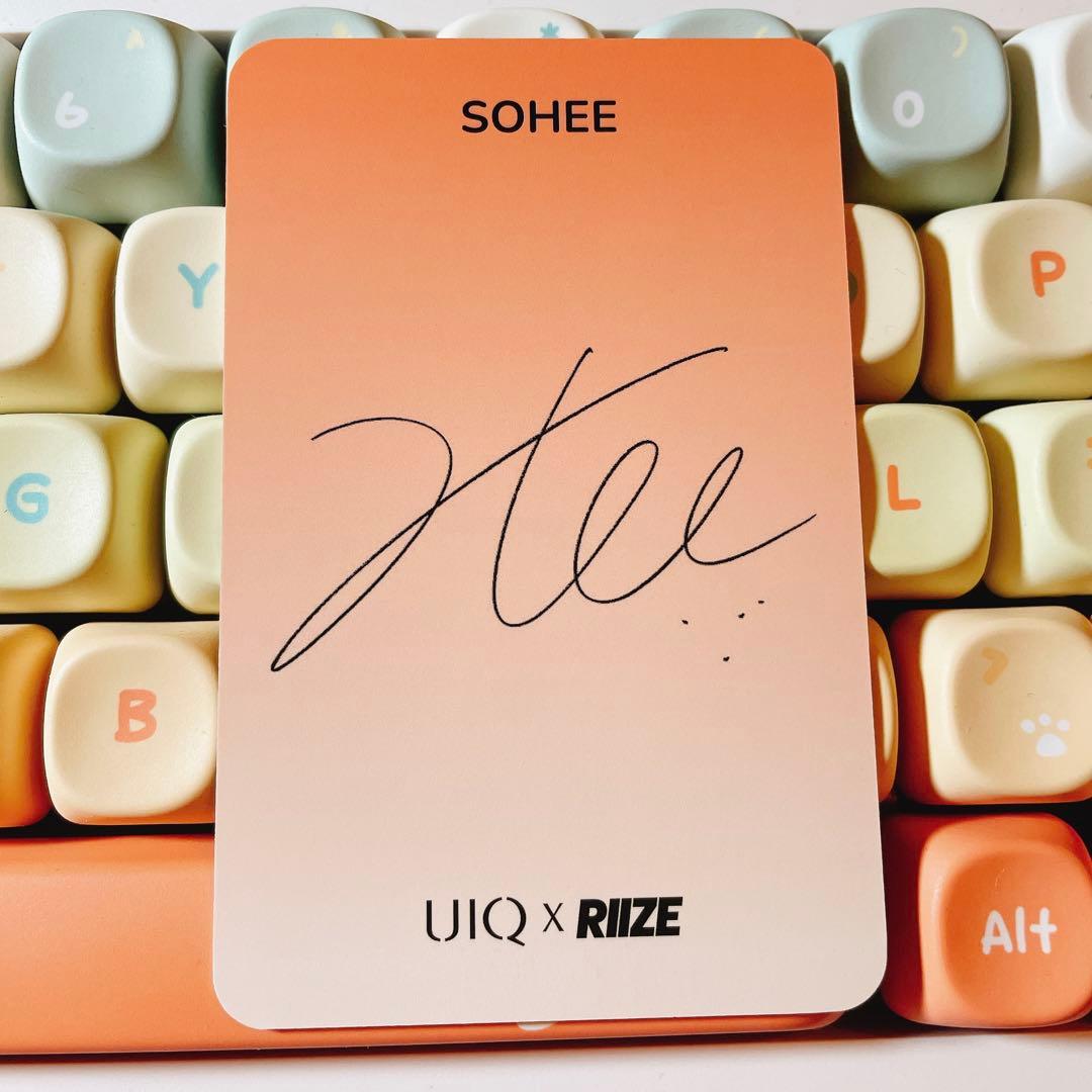 UIQ x RIIZE Popup 3000円特典 ソヒ トレカ - メルカリ