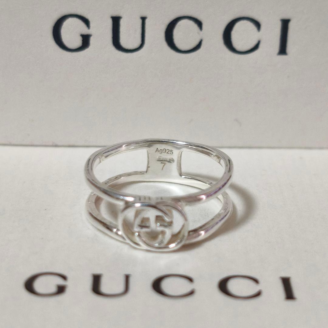 【美品】GUCCI グッチ インターロッキング リング 指輪 7号