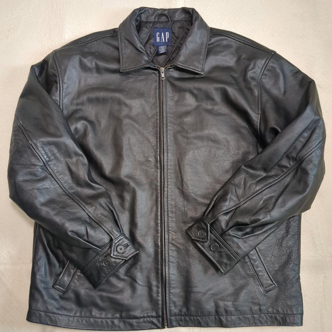 美品 オールドギャップ レザージャケット ブルゾン 牛革 XXLサイズ