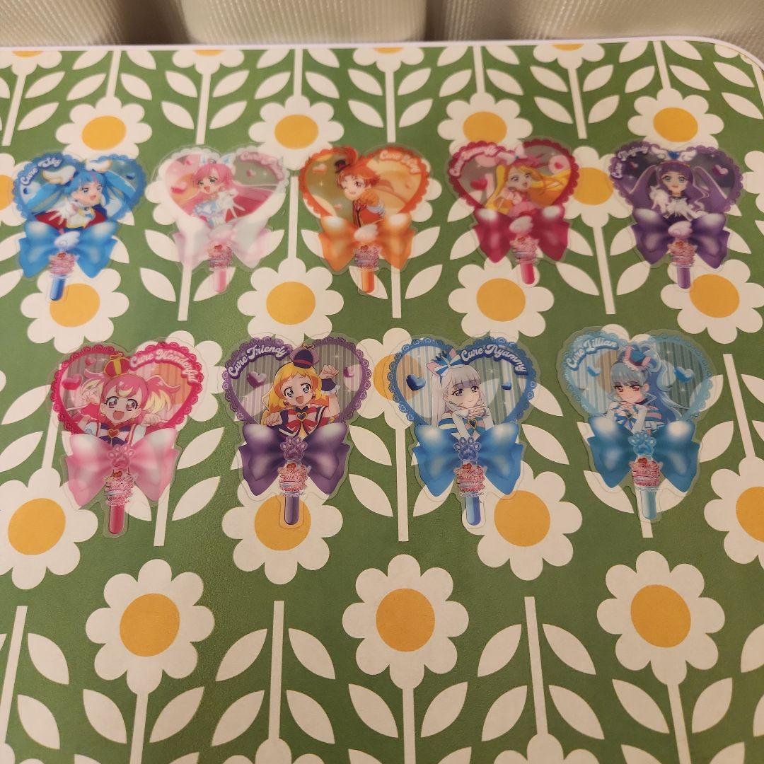 キミとアイドルプリキュア　入場者特典　第2弾　うちわ型クリアカード　全9種セット 映画 劇場版 キミとアイドルプリキュア 入場者特典 うちわ型クリア