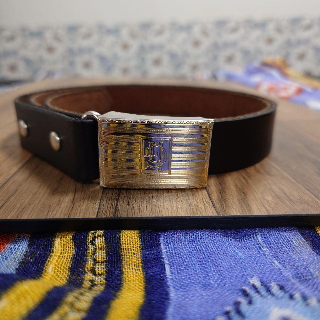『美品』GLAD HAND & Co. 黒 レザーベルト 34