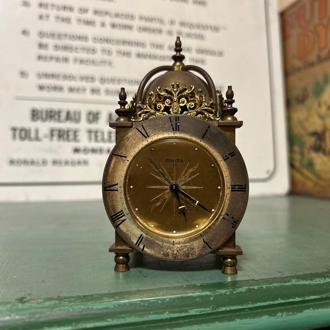 ヴィンテージ Swiza スウィザ 置時計 手巻き ゴールド スイス製 真鍮 2026年最新】swiza 時計の人気アイテム - メルカリ