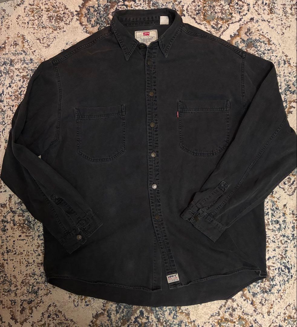 Levi's ブラック デニムシャツ 90s