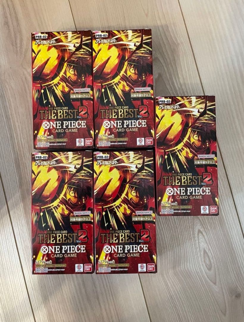 ワンピースカードゲーム ザベストvol.2 5BOX 新品未開封品