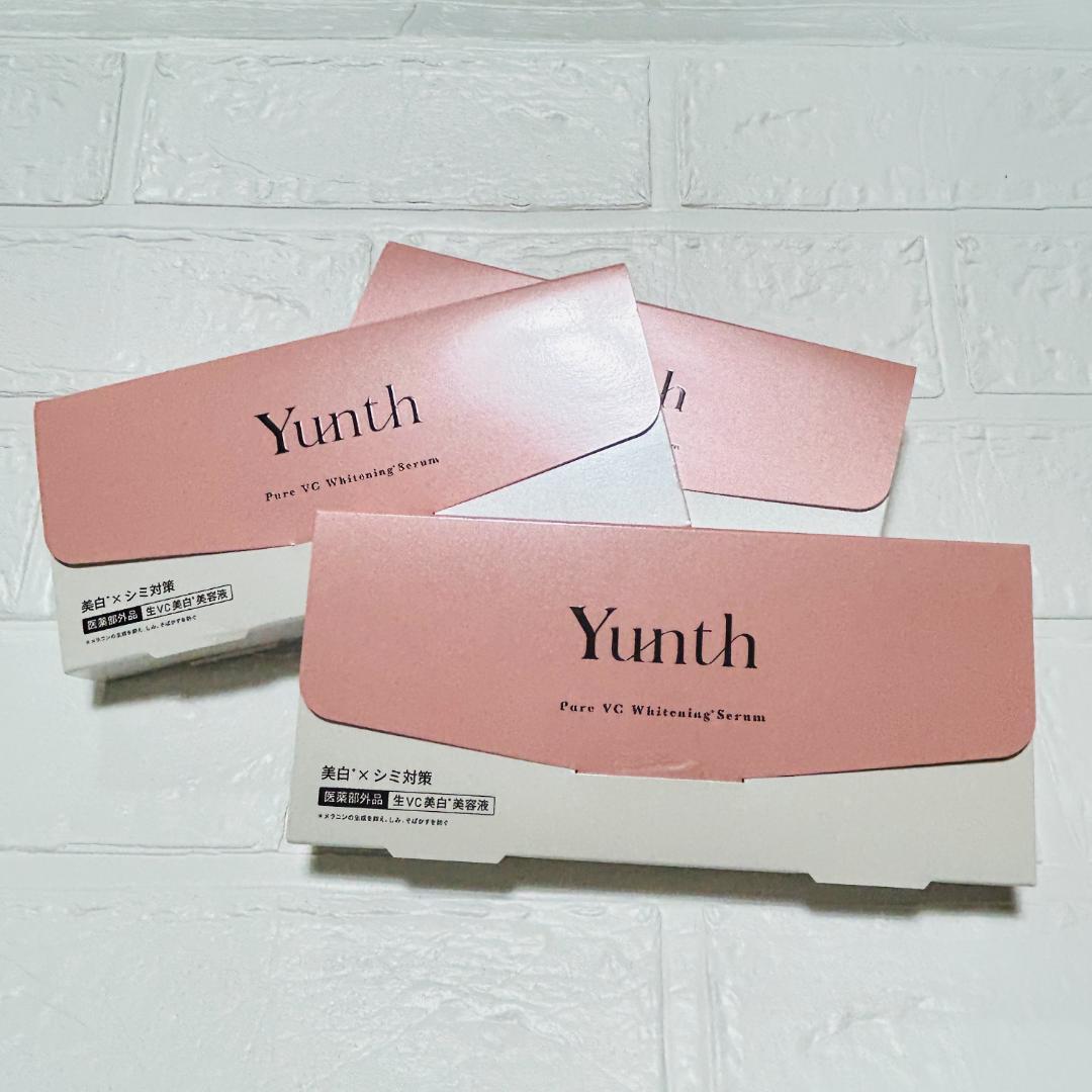 【新品未開封】yunth ユンス　ピュアVCホワイトニング美容液 28包×3箱