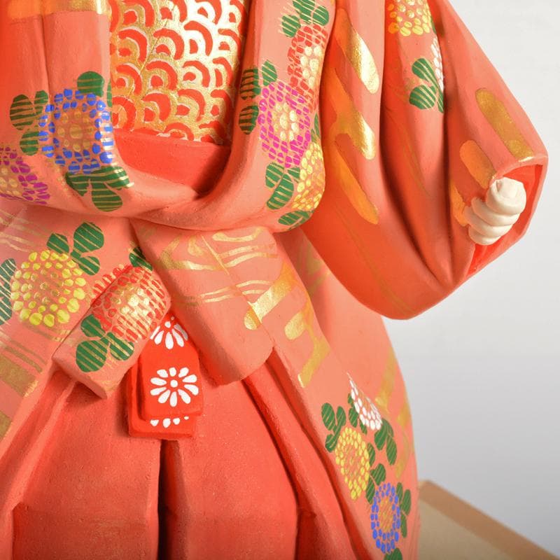 博多人形 日本工芸会正会員 白水英章作 「猩々」 台・立札付 C R6662B