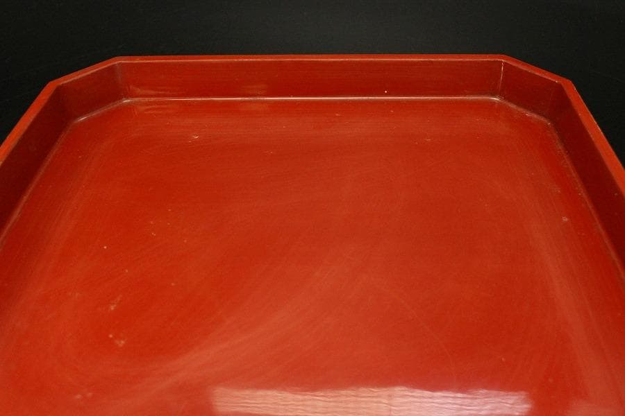 中国美術 色絵 女人紋 筆架 香合 六件 朱塗盆 文房四宝 まとめて(A726