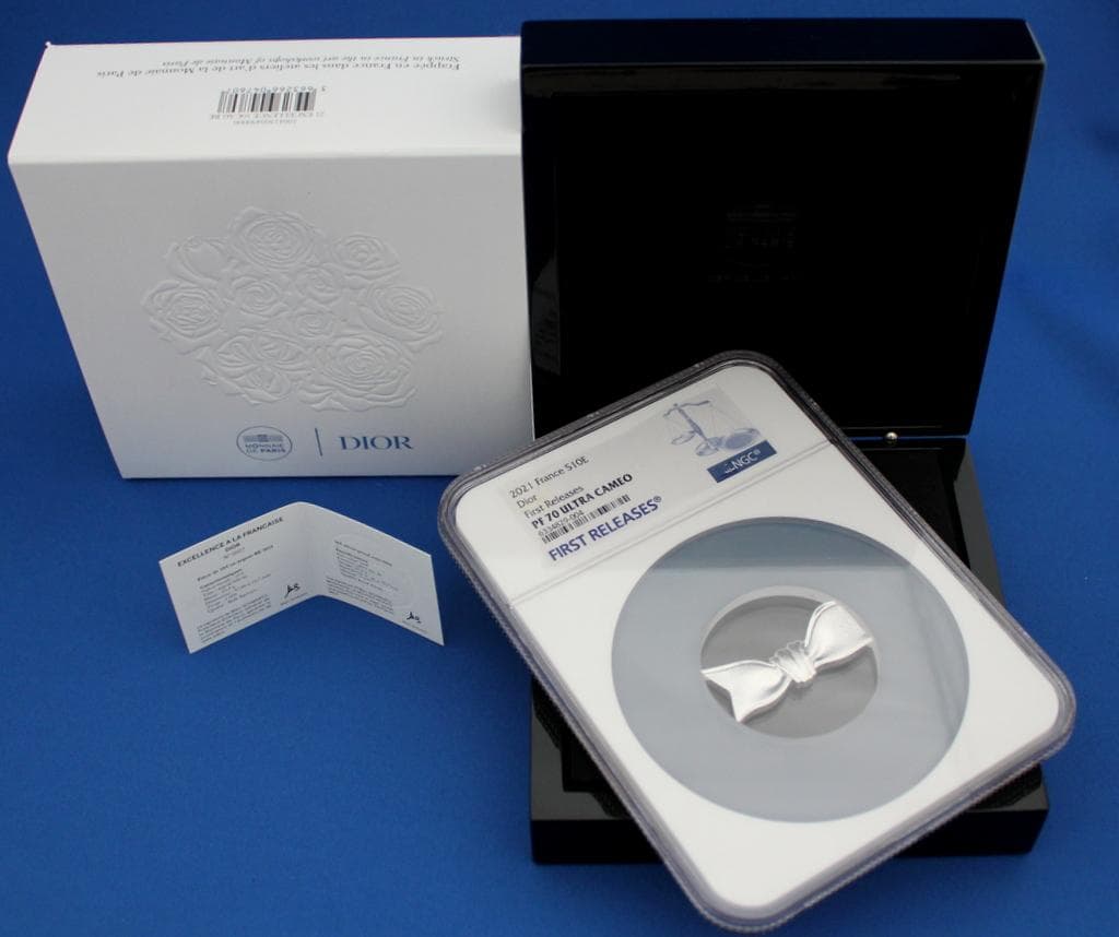 紅さん専用 2021年 ディオール 10ユーロ リボン NGC PF70UC - メルカリ