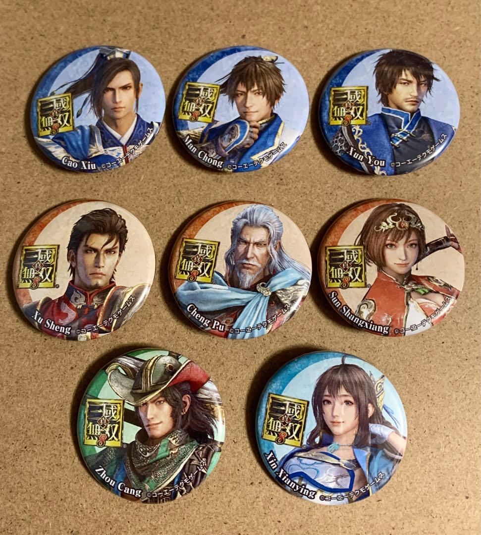 真・三國無双8 TGS 東京ゲームショウ 試遊 缶バッジ コーエーテクモゲームス / 真・三國無双8 真・告白セリフ