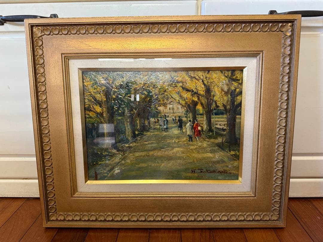 37.「外苑」髙橋一善 油絵