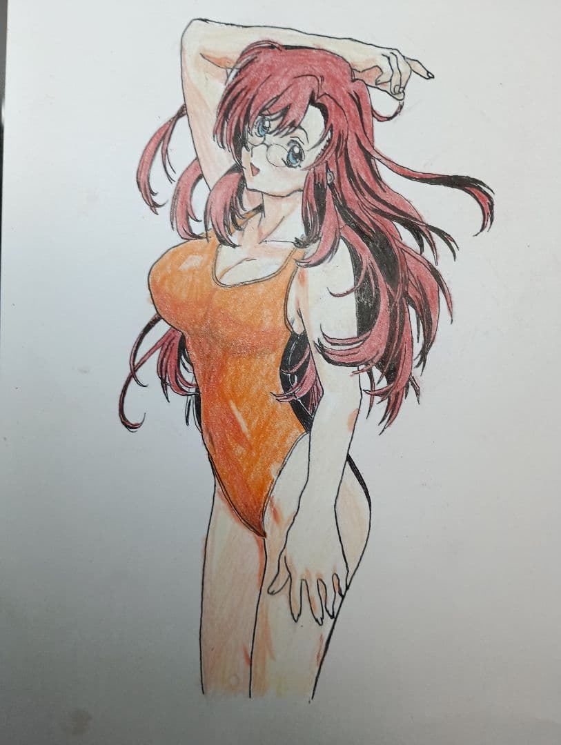 アニメスタイル 女性キャラクター イラスト