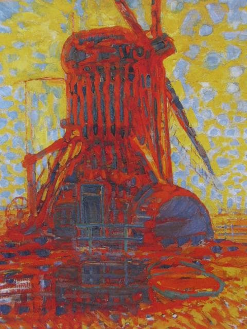 ピート・モンドリアン、『陽に照り映える風車』、希少な画集より