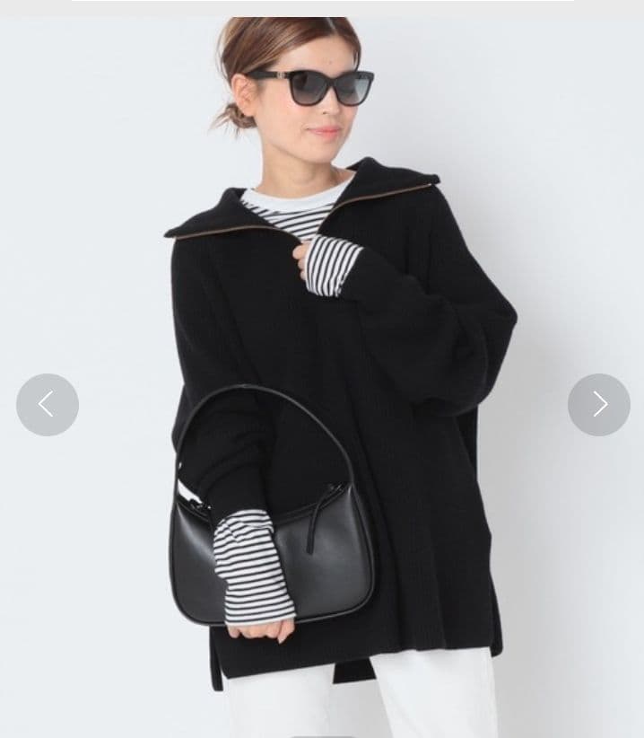 Deuxieme Classe Half Zip Sweater ブラック 二子玉)Deuxieme Classe ドゥーズィエムクラス Half Zip Sweater