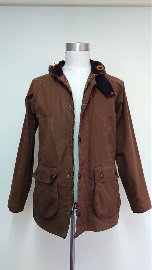 Barbour hooded BEDALE SL 38 ブラウン