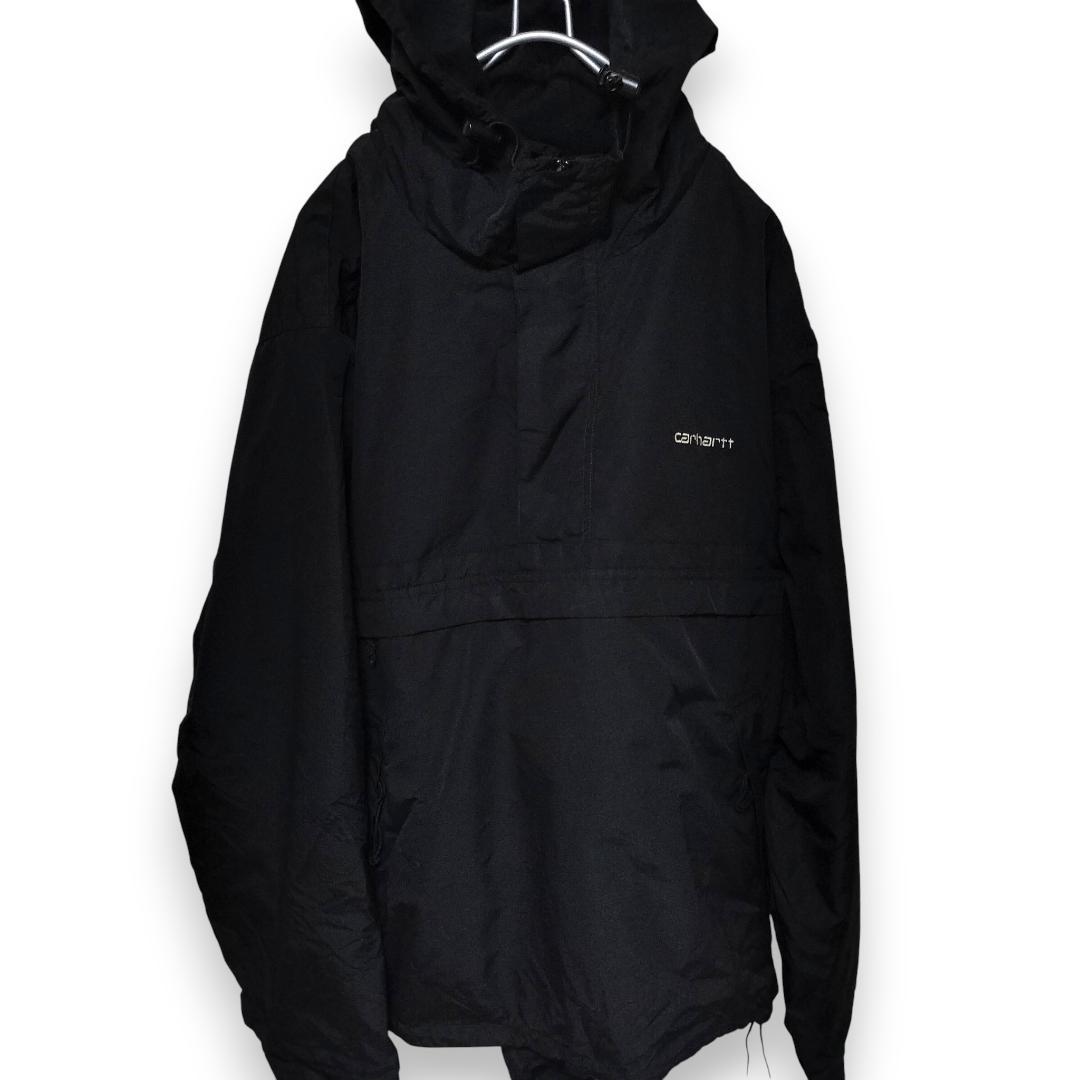 00s Carhartt WIP ニンバス プルオーバー M 黒 裏フリース