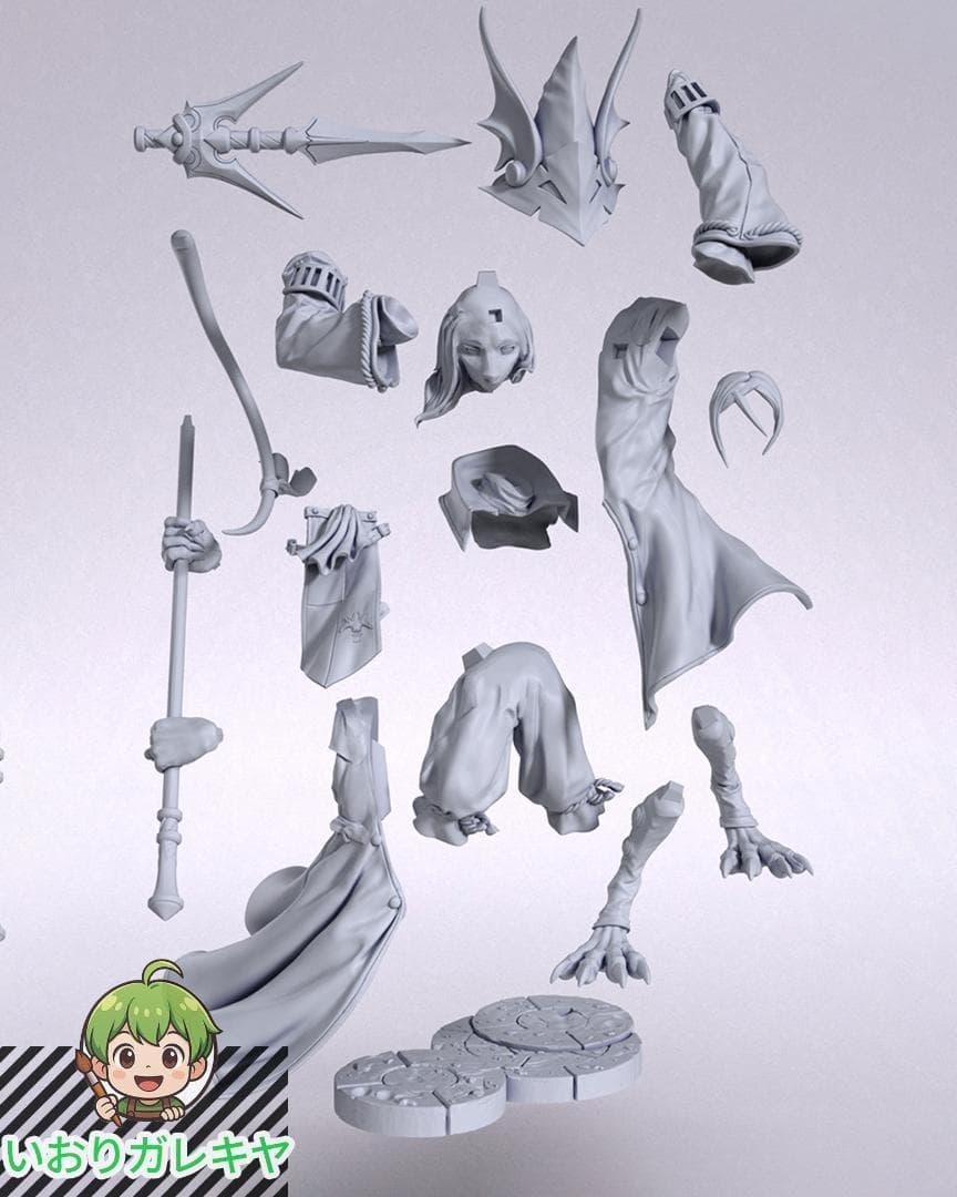 フライヤ・クレセント 1/10 未塗装未組立 フィギュア ガレージキット FF9