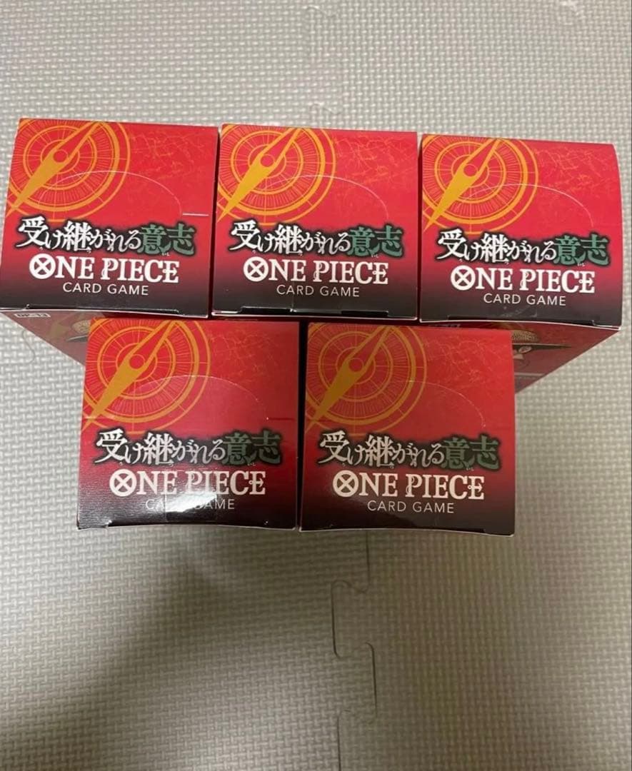 H*n様 ワンピースカード OP-13 受け継がれる意思　5BOX テープ付き ONE PIECE（ワンピース）カードゲーム ブースターパック 受け継がれる