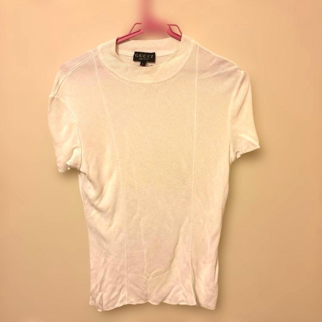 GUCCI ホワイト 半袖ニット L