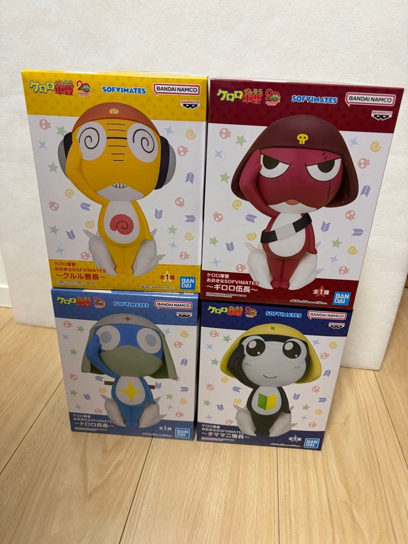 ケロロ軍曹 おおきなSOFVIMATES ギロロ クルル ドロロ タママセット