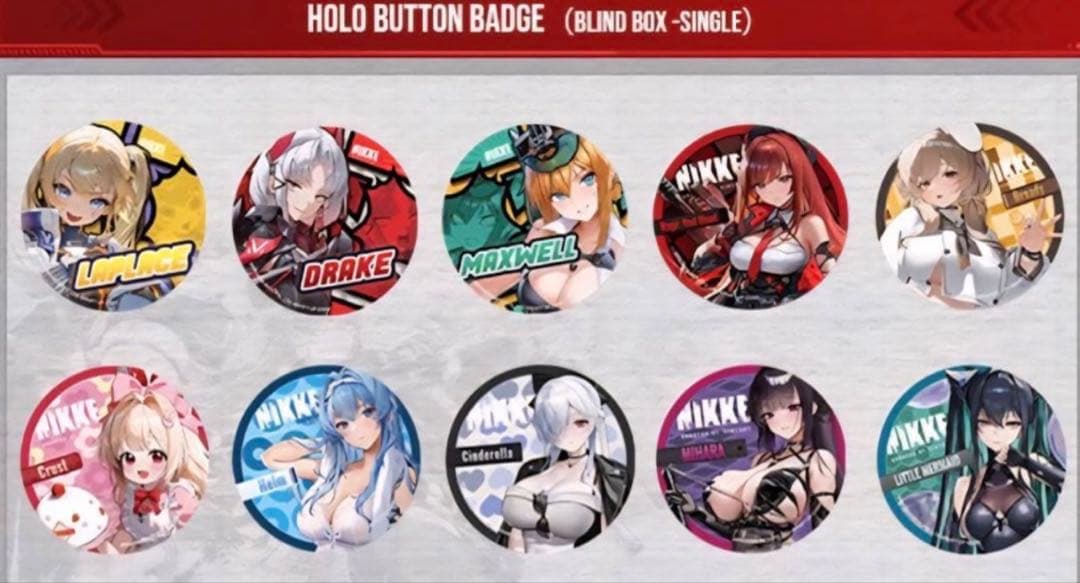 ラピ：レッドフード 勝利の女神NIKKE 缶バッジ Anime Expo 未開封