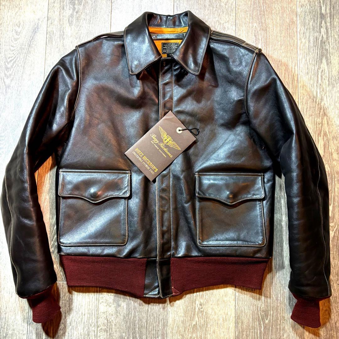 よんす❤️極美品❤️即購入OK❤️バズリクソンズ A-2 36 ❤️赤リブ❤️