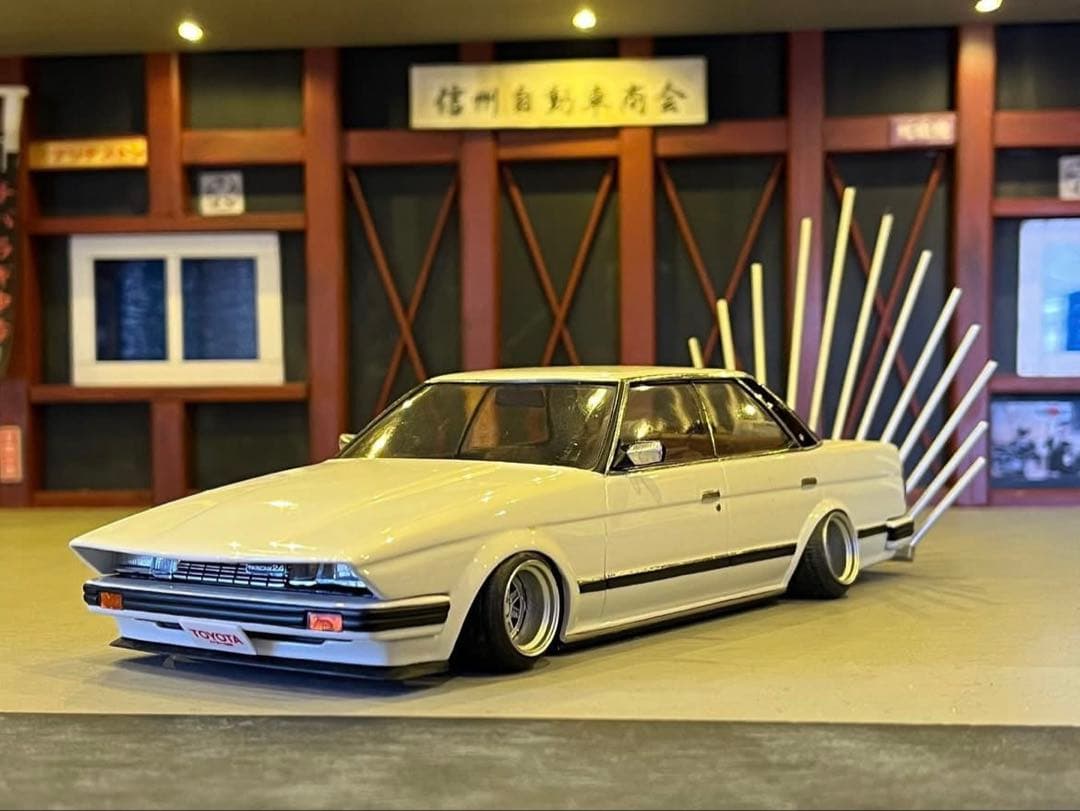 期間限定 1/24 71マークⅡ 完成品 街道レーサー グラチャン シャコタン